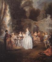 Watteau, Jean-Antoine - oil painting